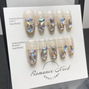 91-100 Trendy Press-on Nails in Sty...