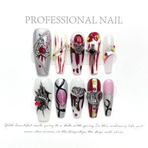 1113-1120 Trendy Press-on Nails: Me...