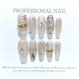 1132-1140 Press-on Nails with Baroq...