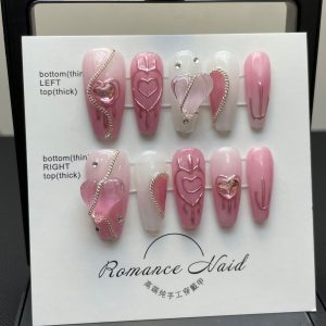 61-70 Trendy Press-on Nails in Vari...