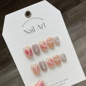 871-880 Press-on Nails Short Round,...