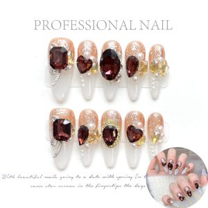 Luxurious Press-on Nails with Intox...